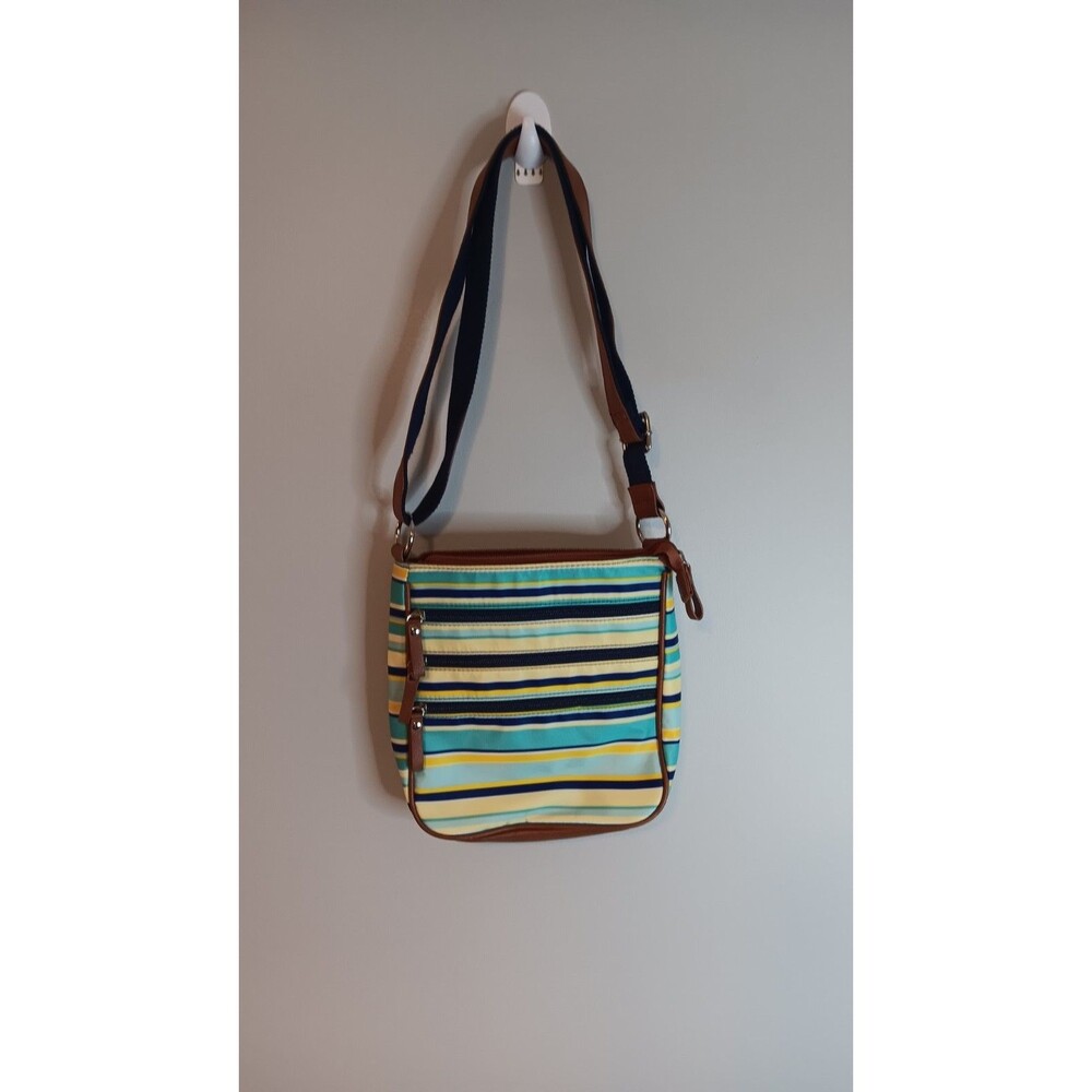 Bueno Canvas Stripe Crossbody Bag Vintage Y2K